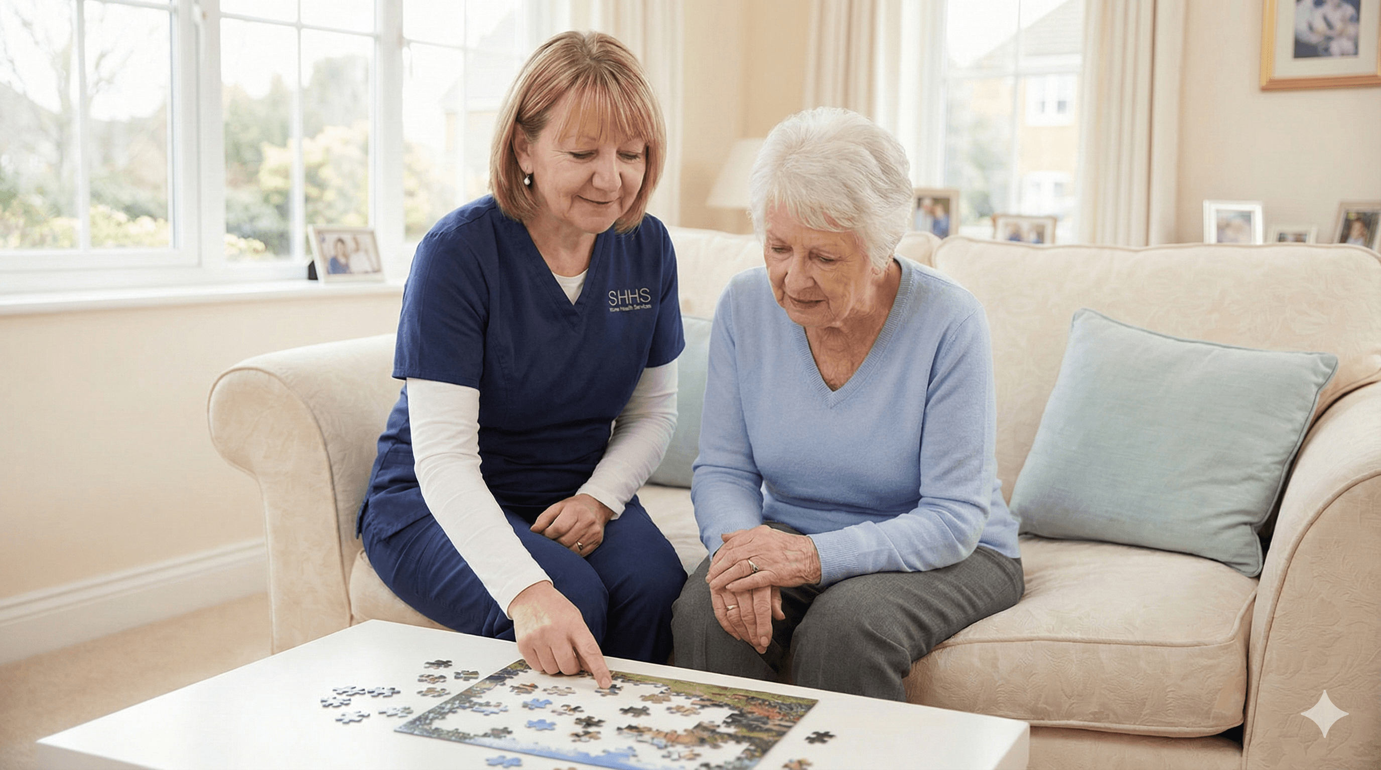 Caregiver providing round-the-clock care and support